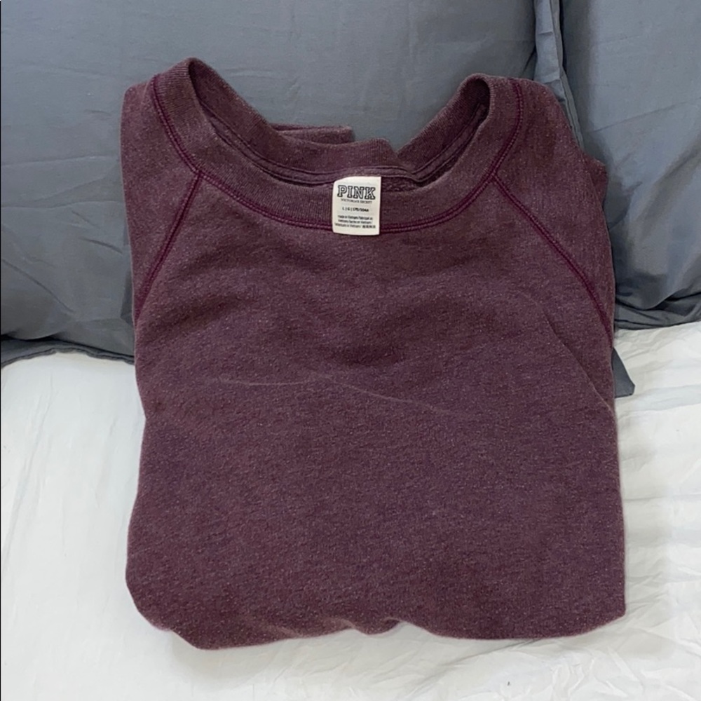 Vs pink dark plum purple sweater
